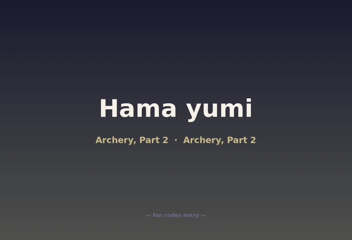 Hama yumi