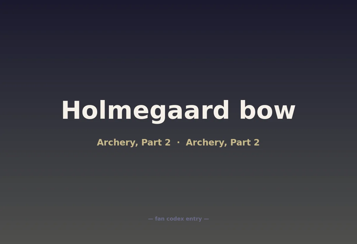 Holmegaard bow
