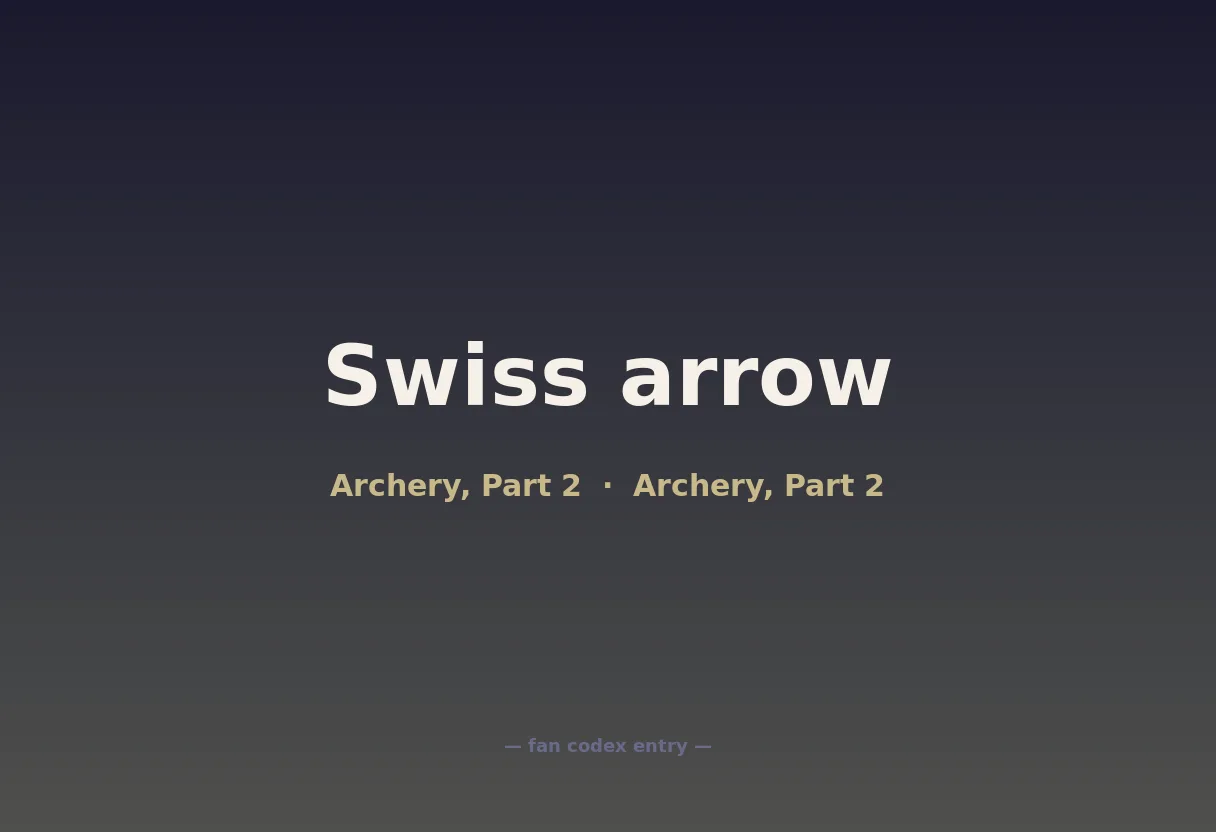 Swiss arrow