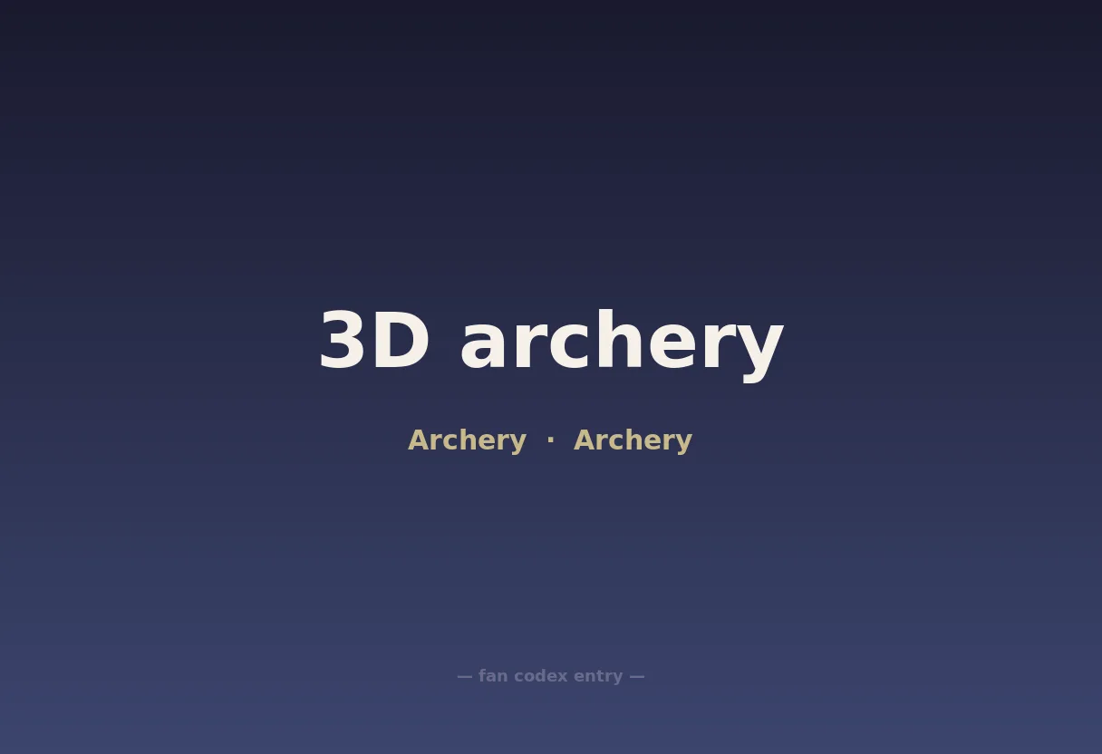 3D archery