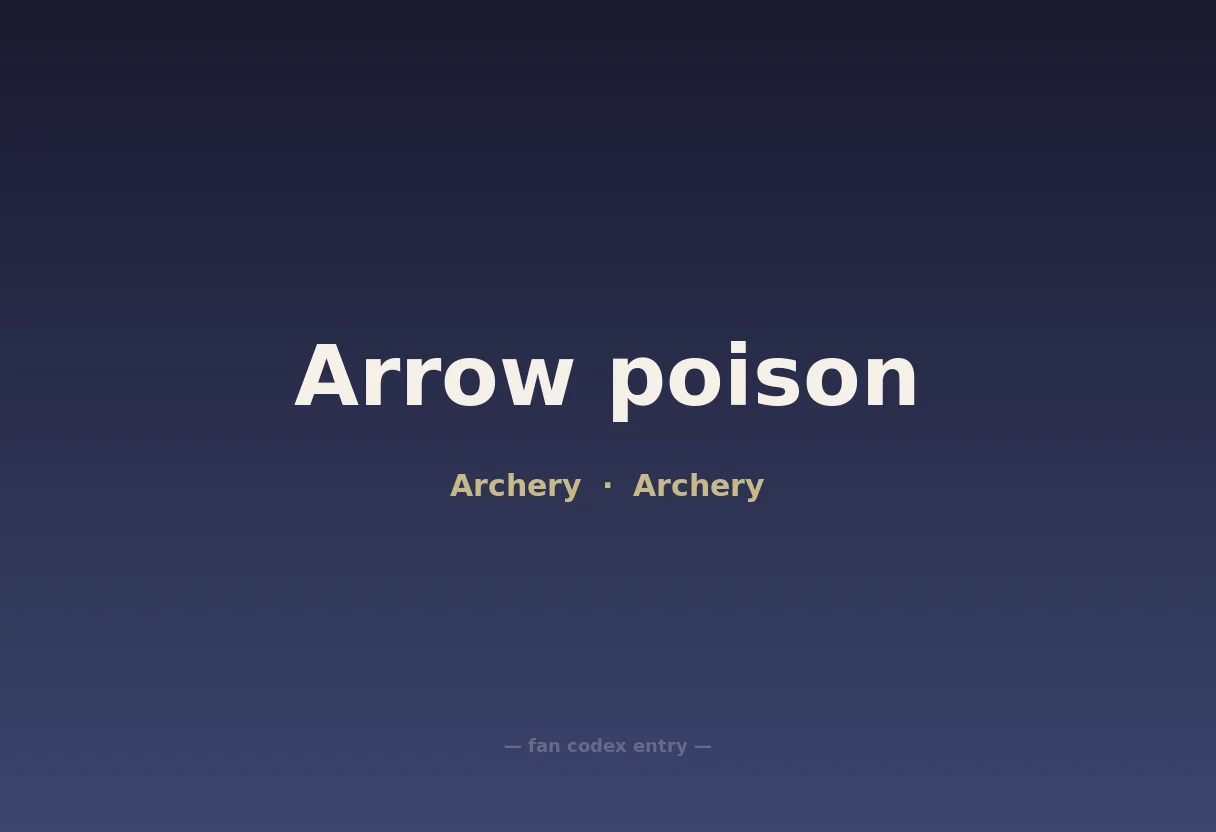 Arrow poison