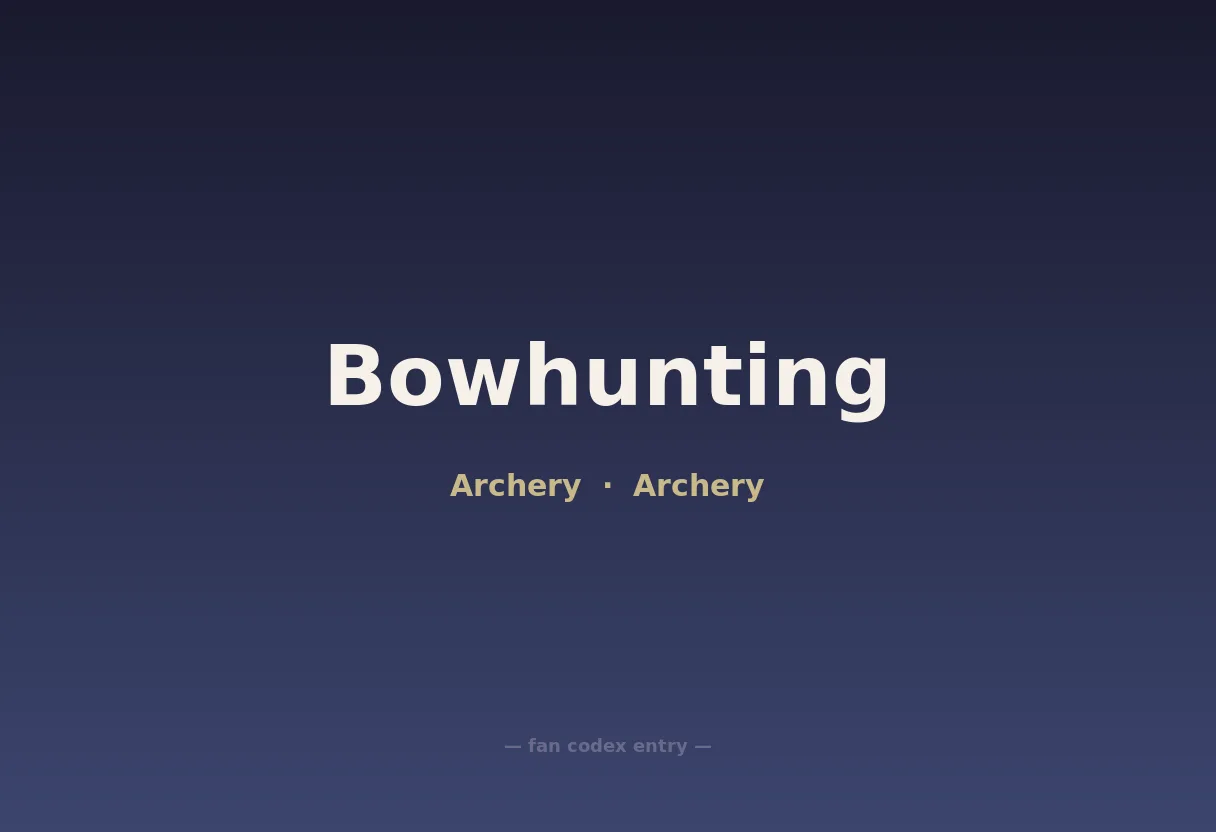 Bowhunting