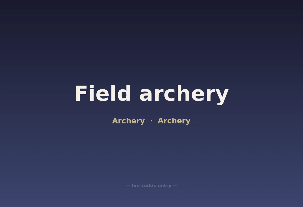 Field archery