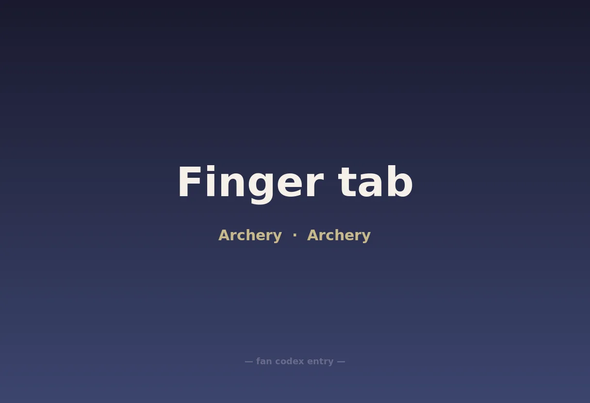 Finger tab