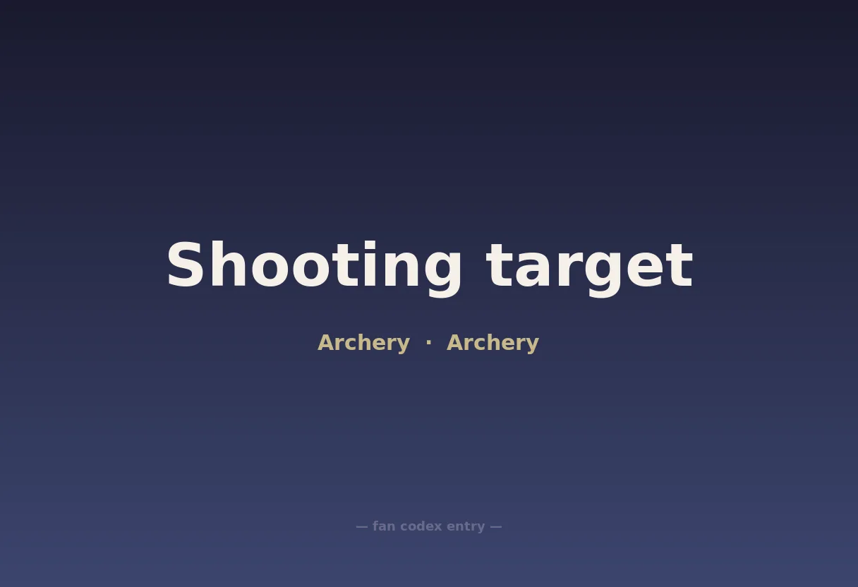 Shooting target