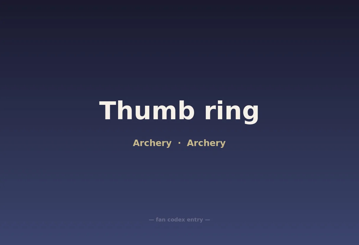 Thumb ring