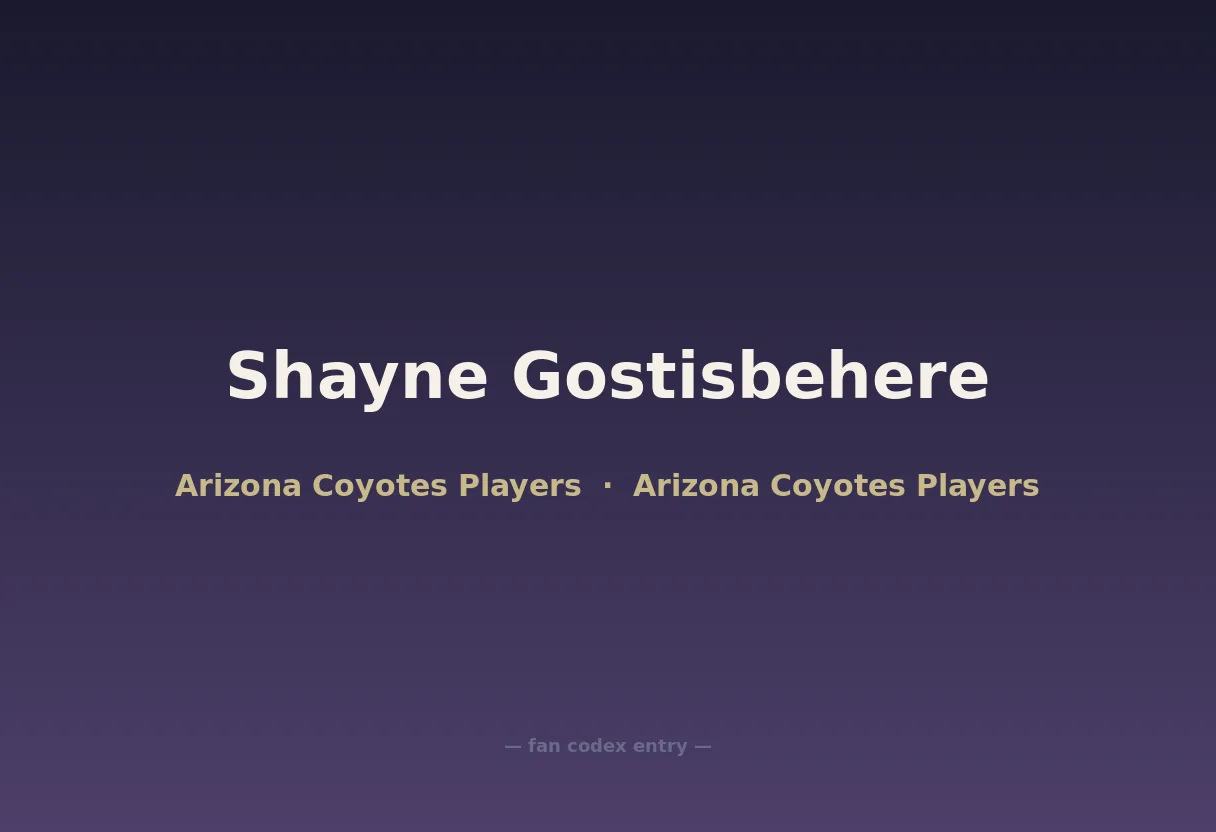 Shayne Gostisbehere