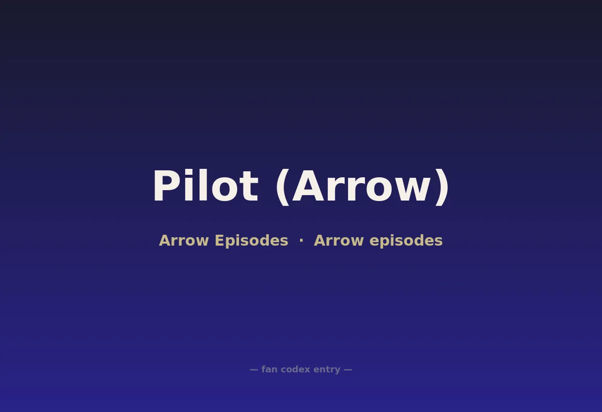 Pilot (Arrow)
