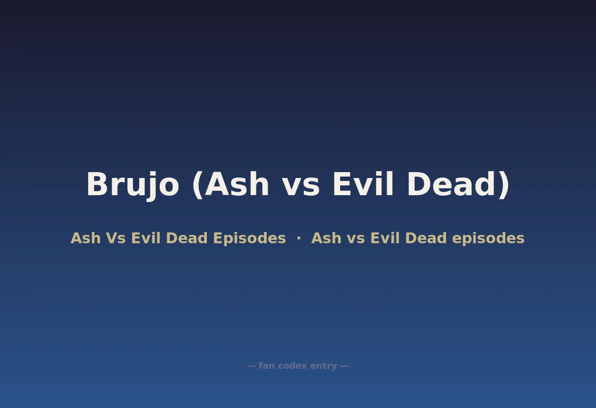 Brujo (Ash vs Evil Dead)