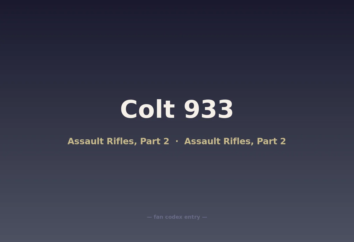 Colt 933