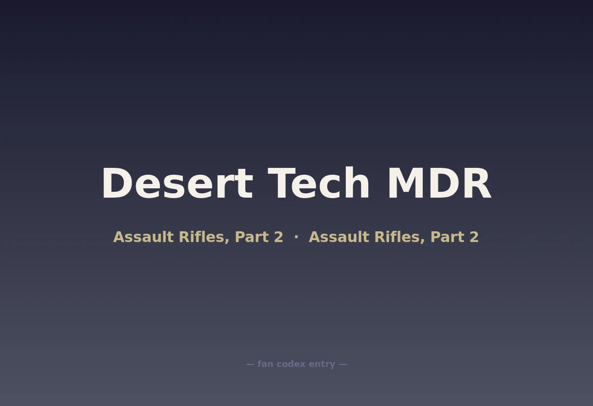 Desert Tech MDR