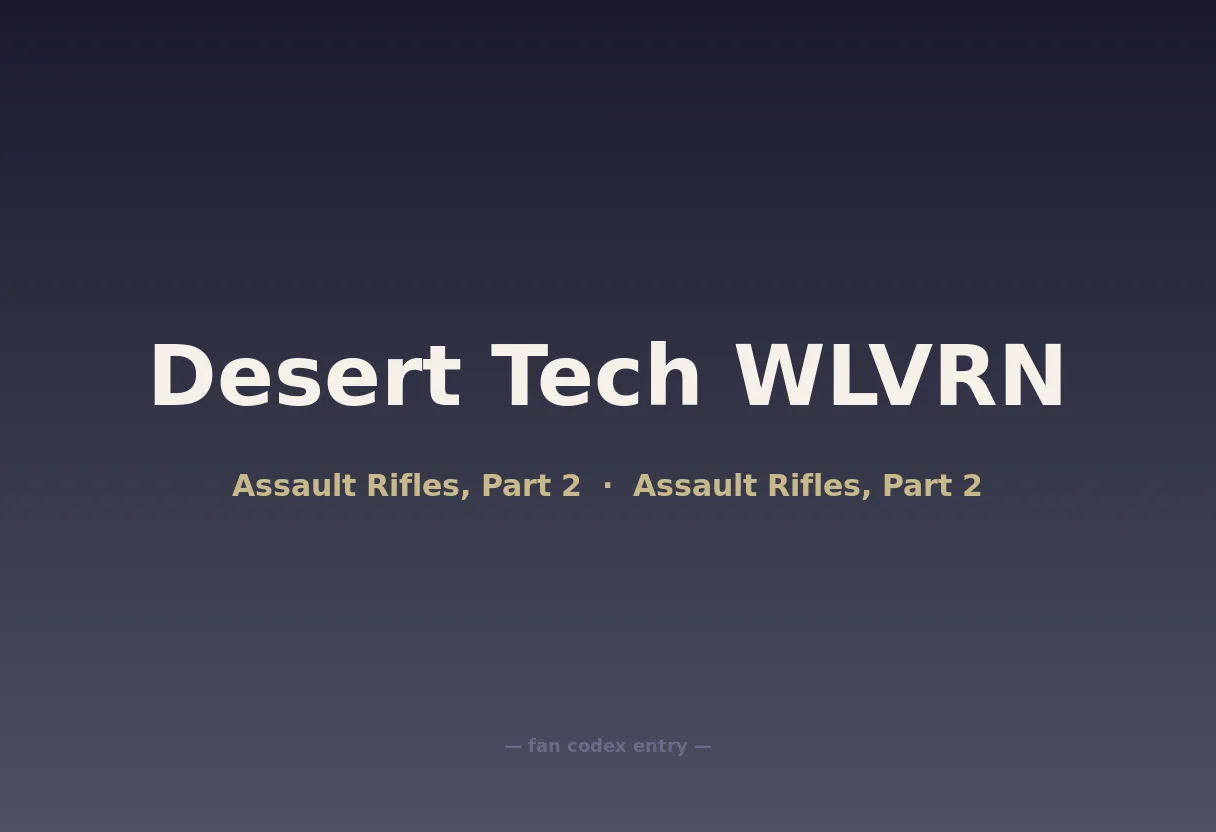 Desert Tech WLVRN