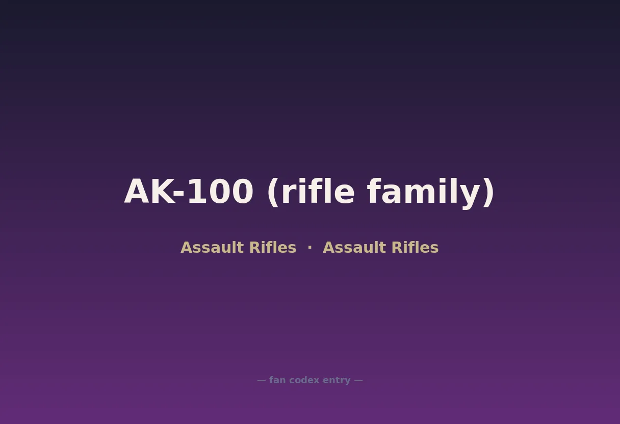 AK-100 (rifle family)