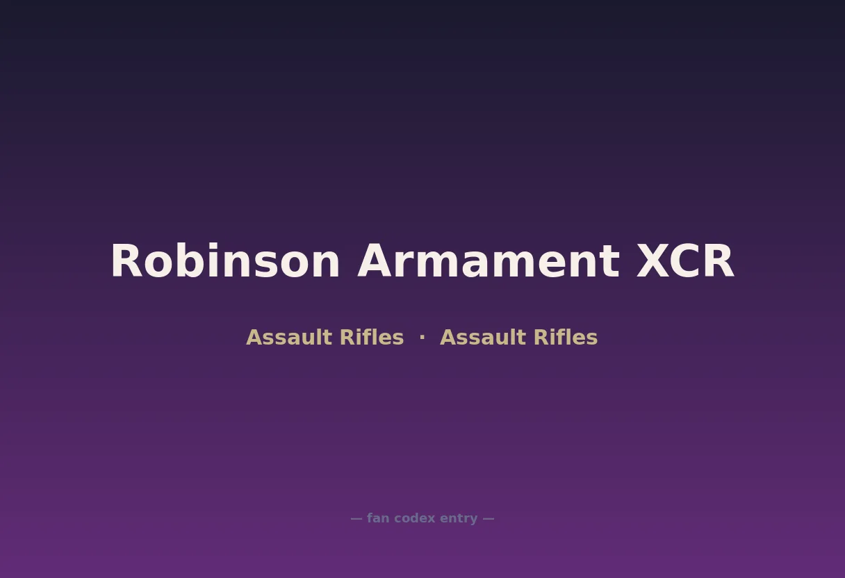 Robinson Armament XCR