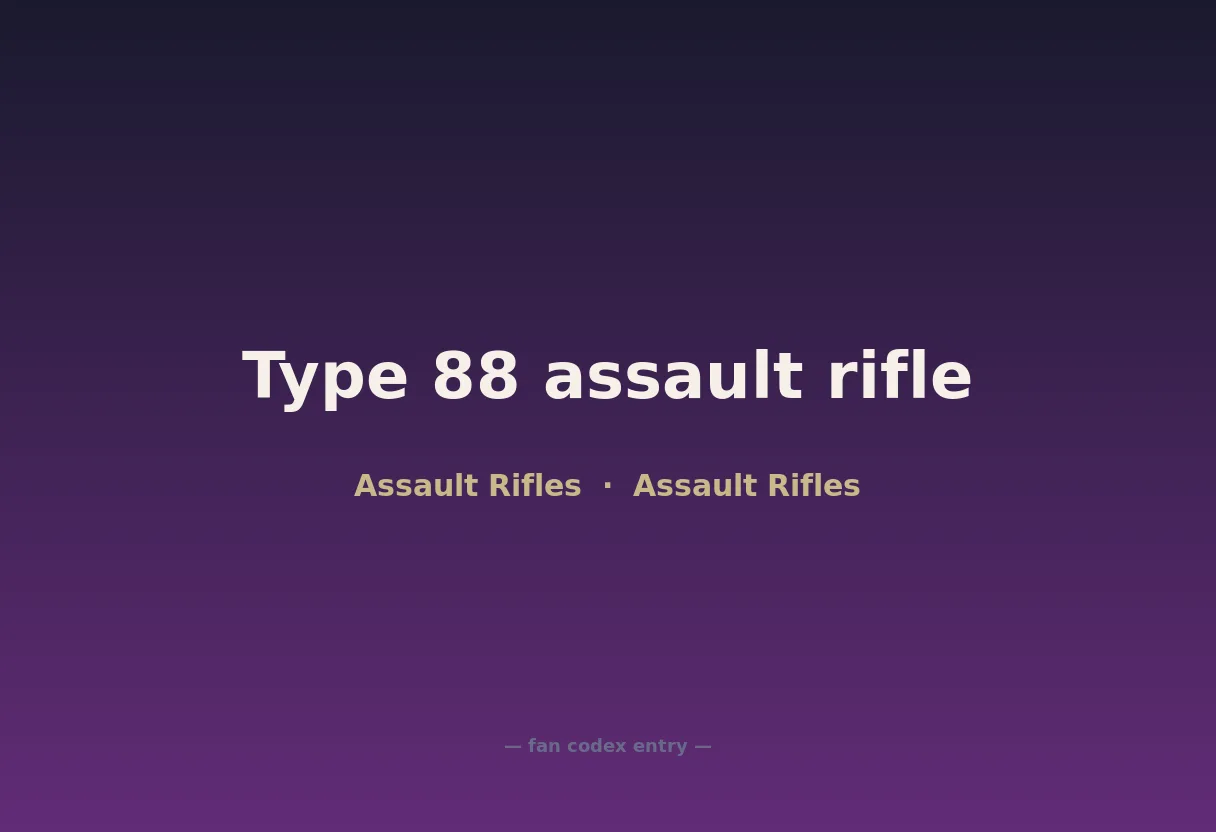 Type 88 assault rifle