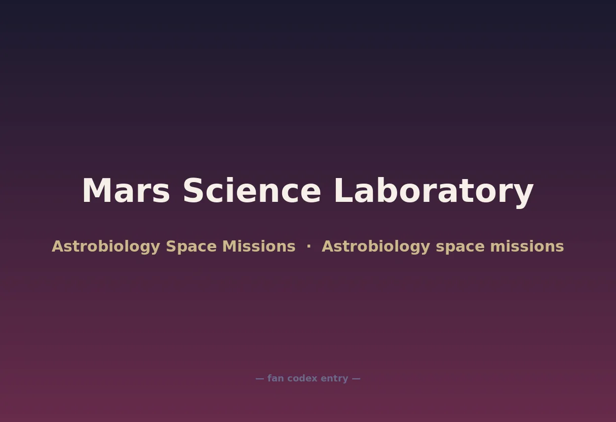 Mars Science Laboratory