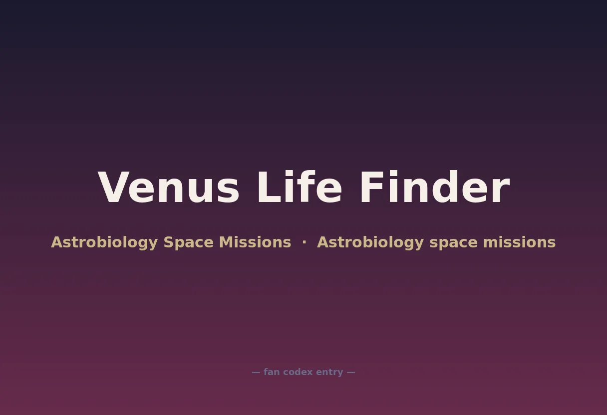 Venus Life Finder