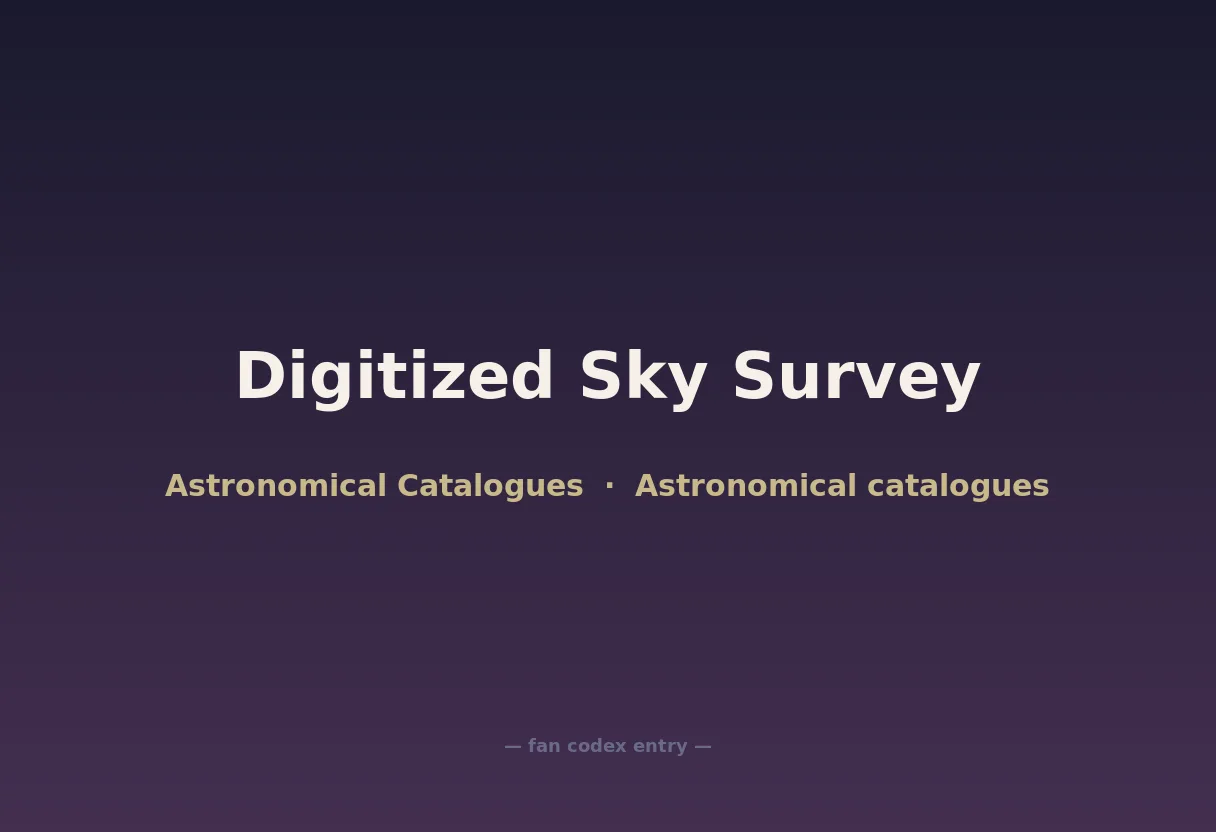 Digitized Sky Survey