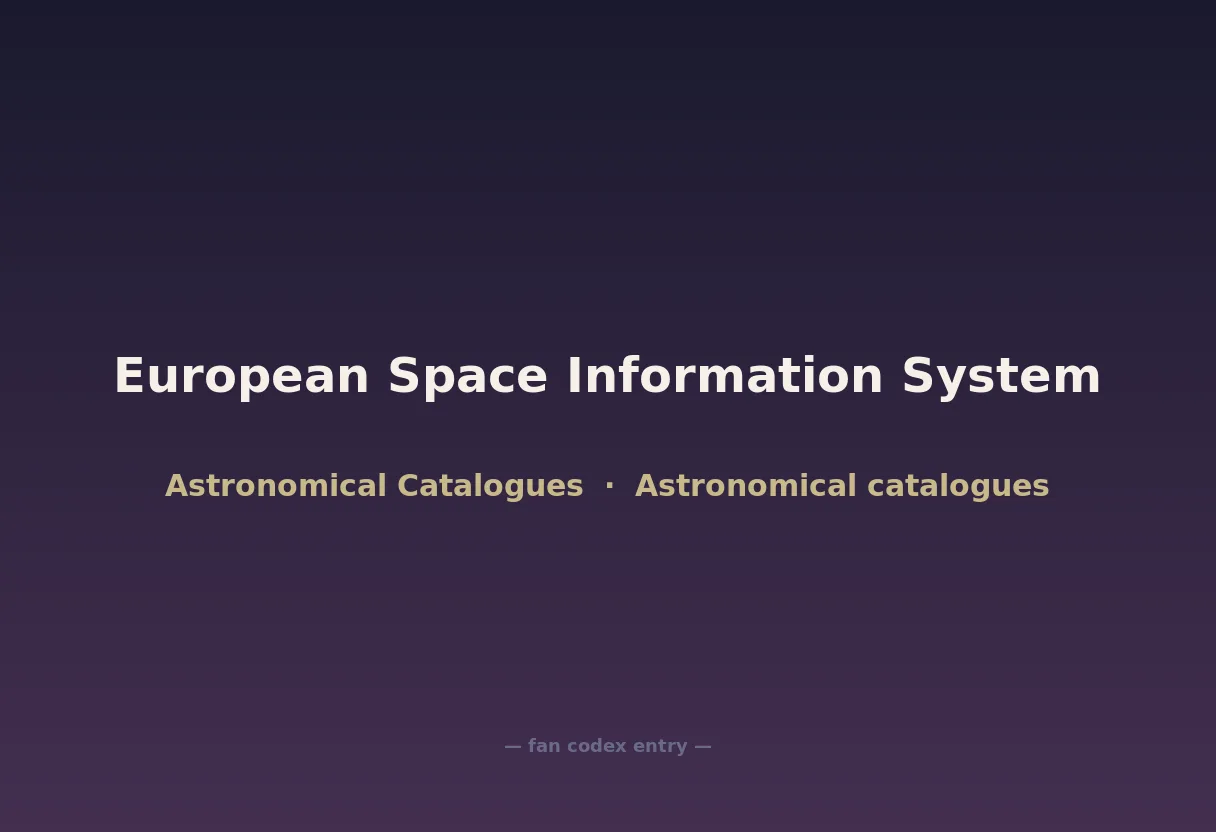 European Space Information System