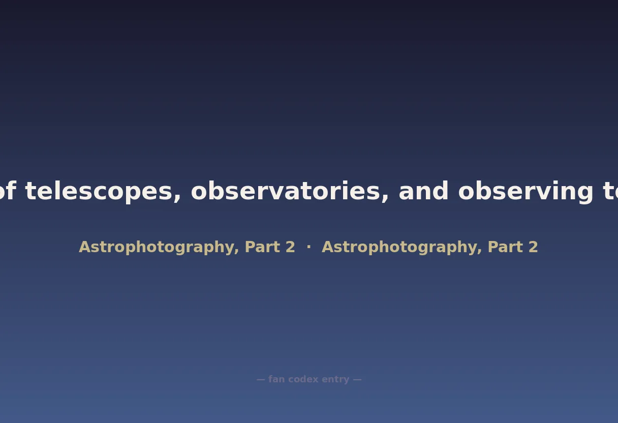 Timeline of telescopes, observatories, and observing technology