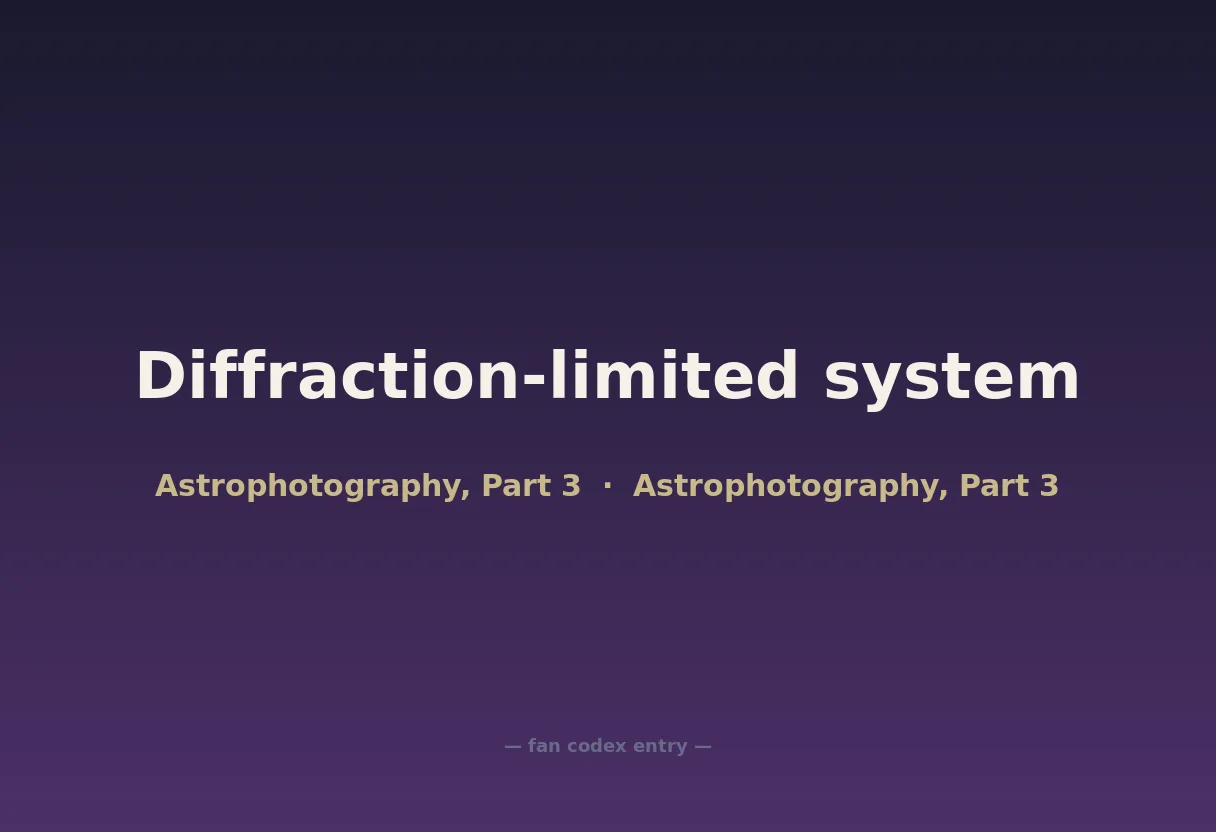 Diffraction-limited system