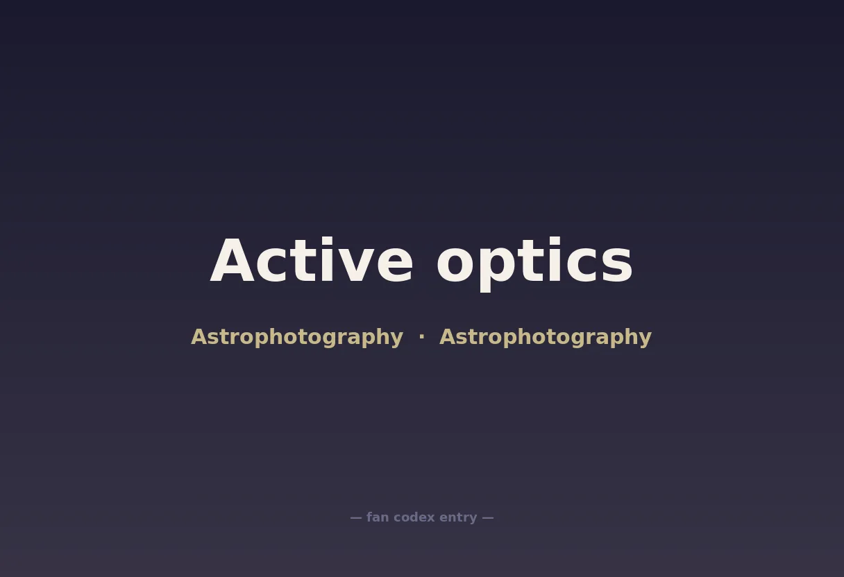 Active optics
