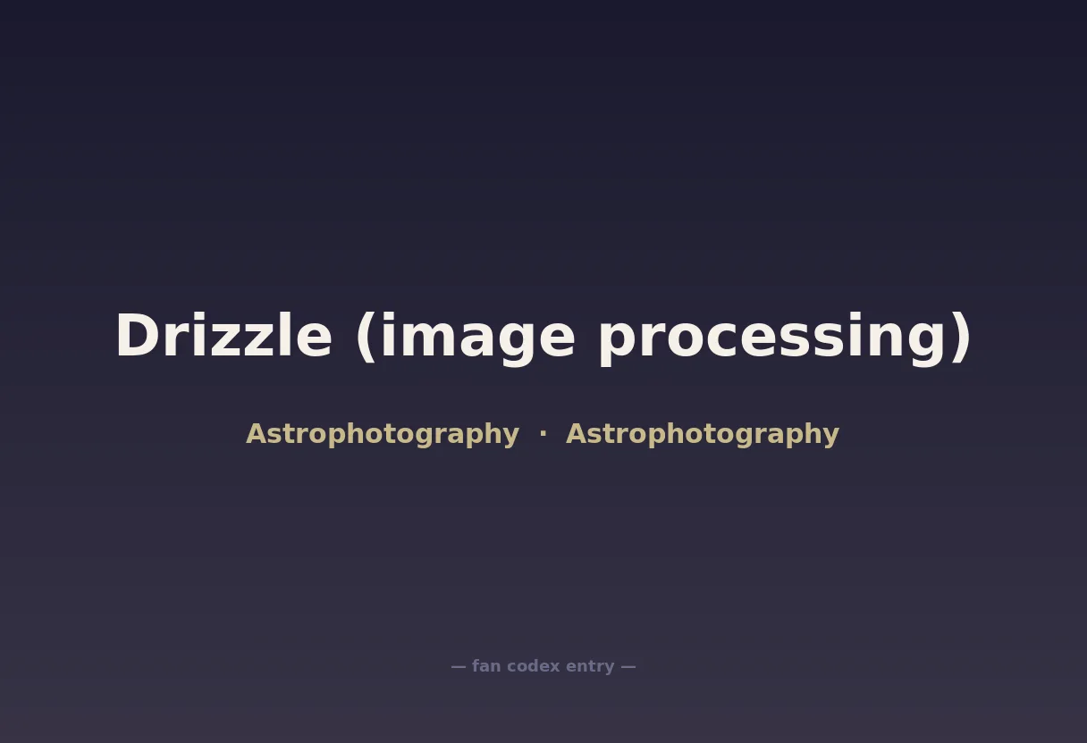 Drizzle (image processing)