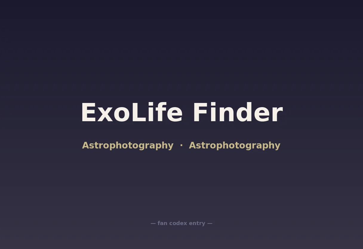 ExoLife Finder