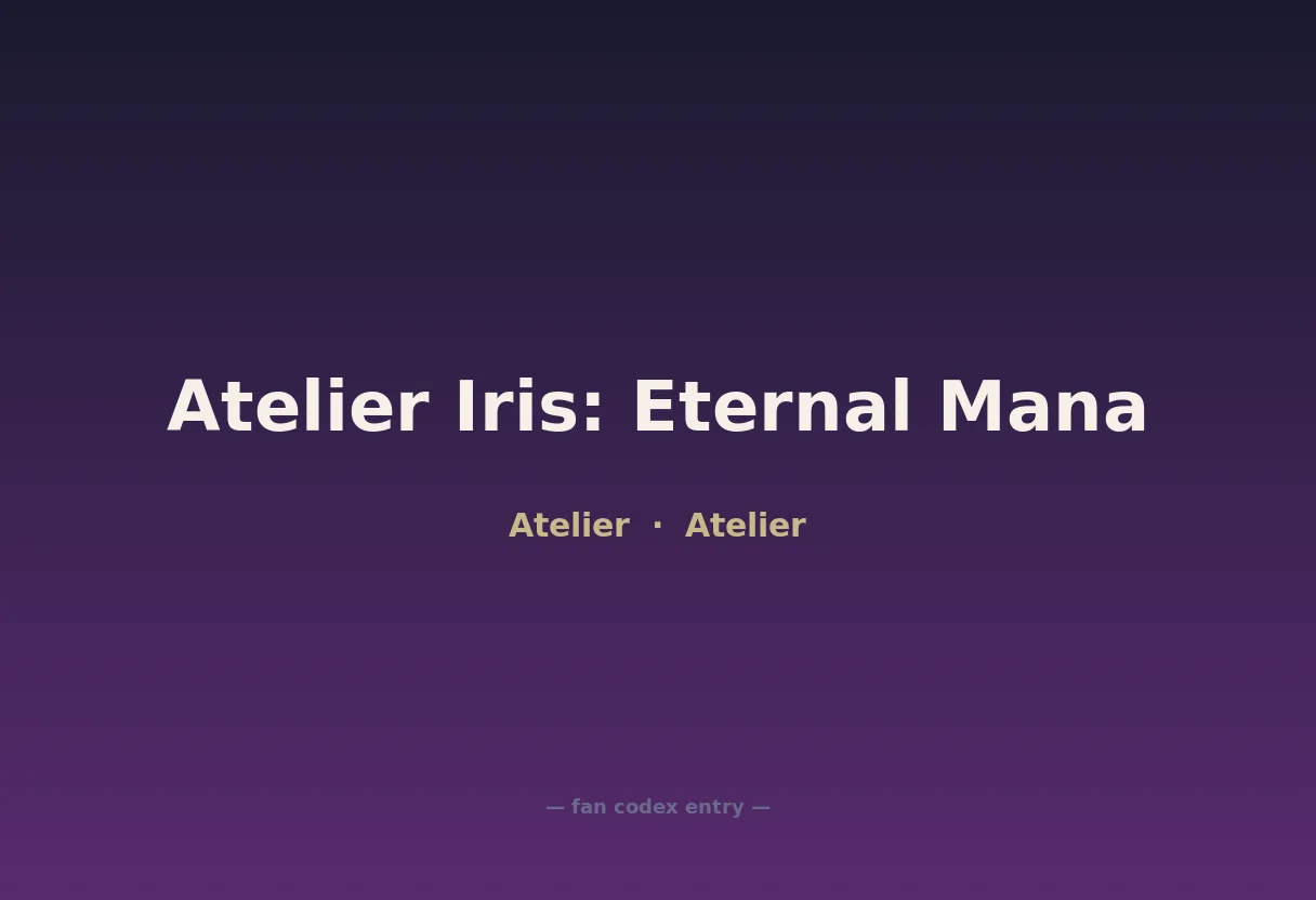 Atelier Iris: Eternal Mana