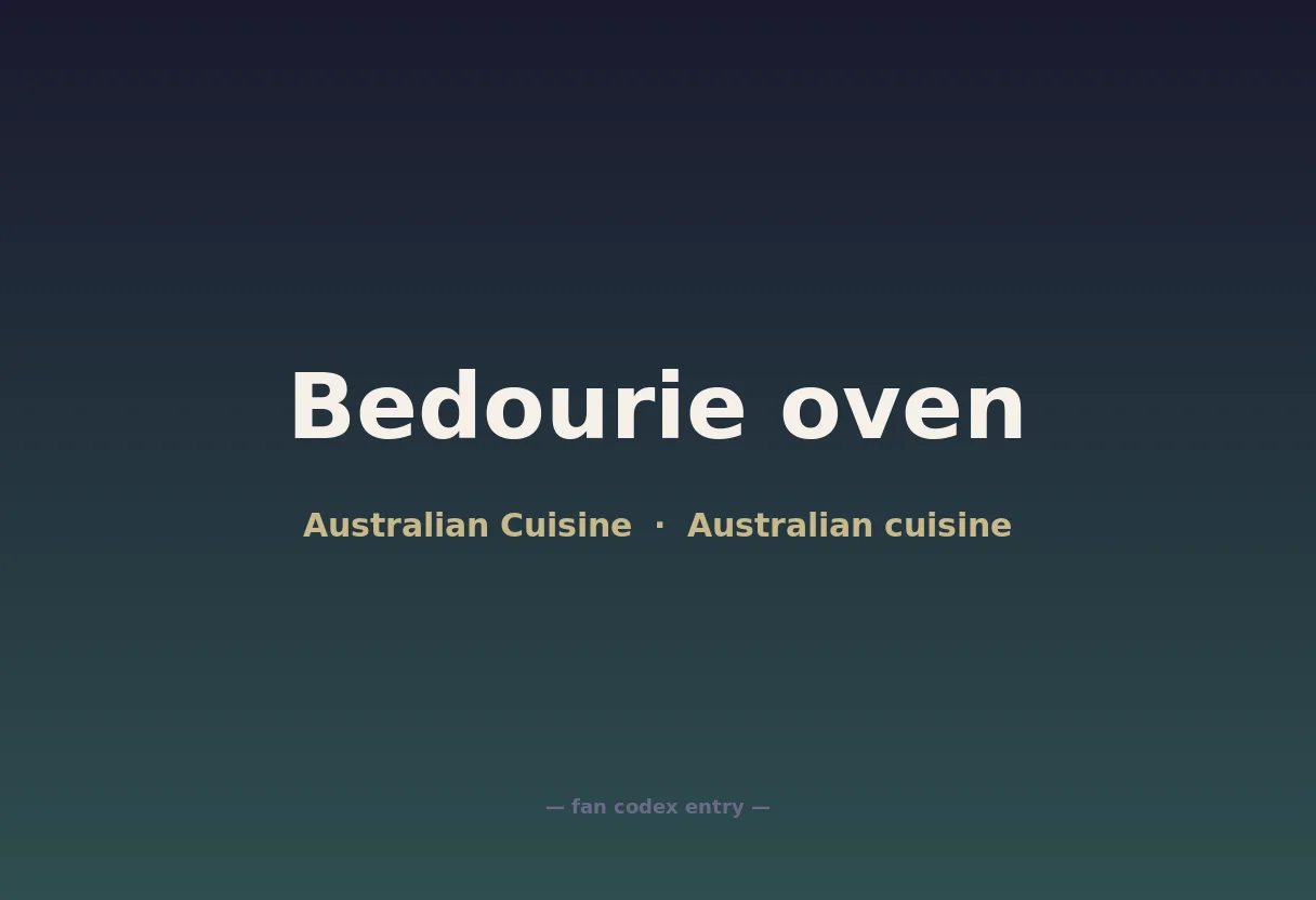 Bedourie oven
