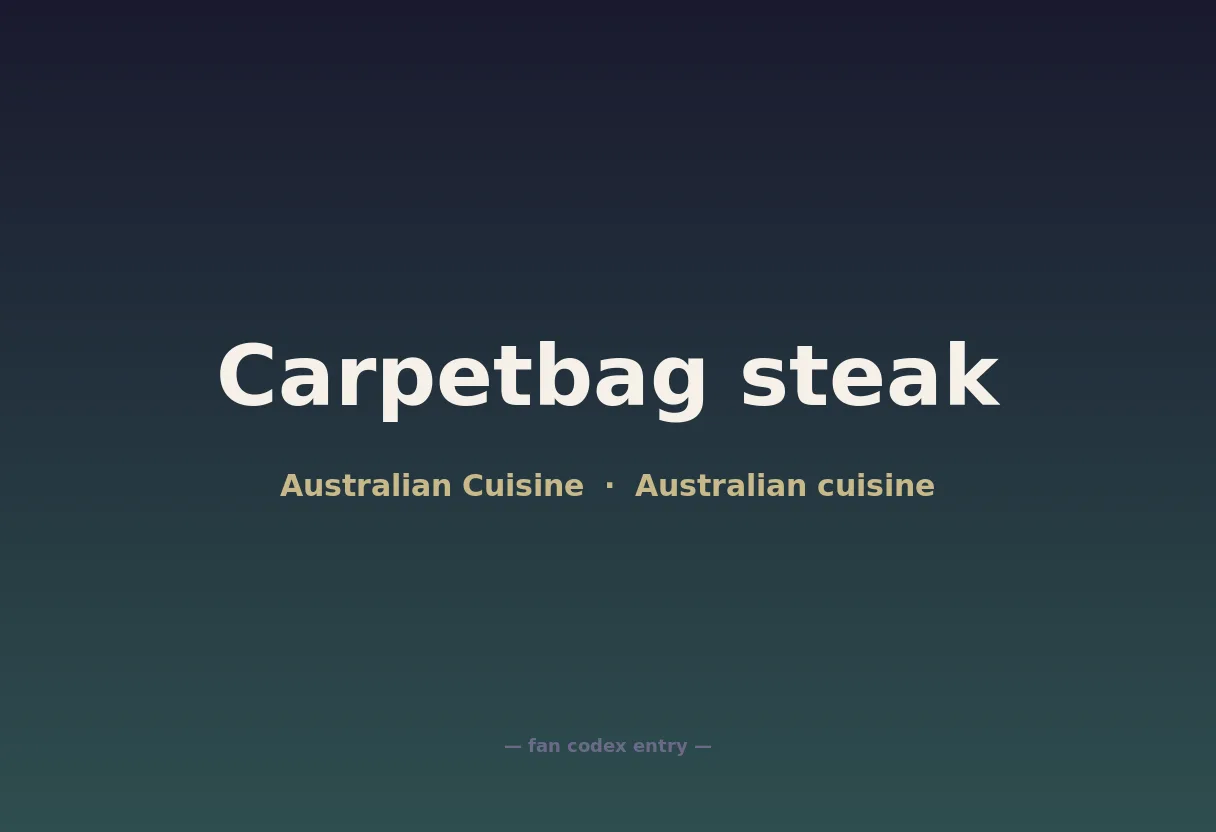 Carpetbag steak