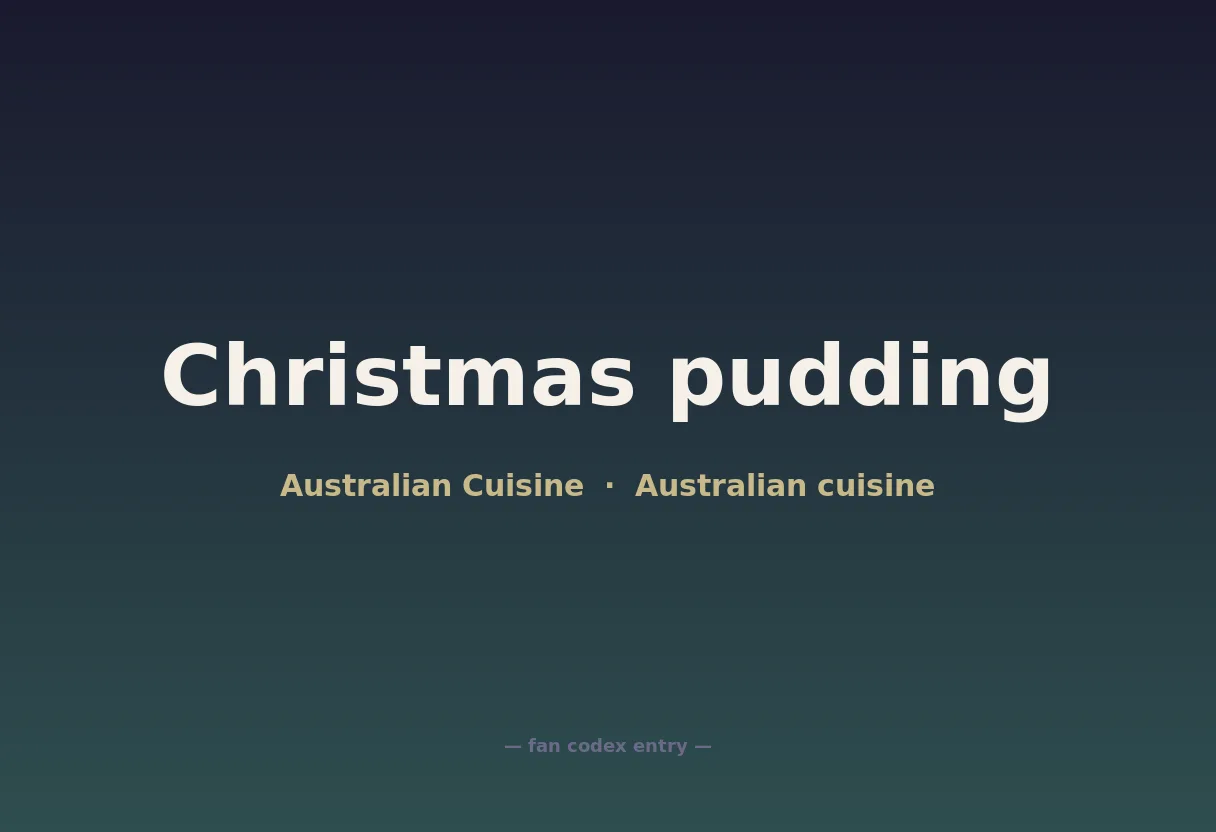 Christmas pudding