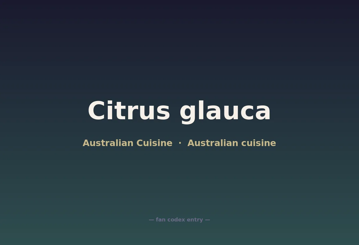 Citrus glauca