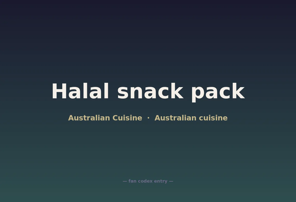Halal snack pack