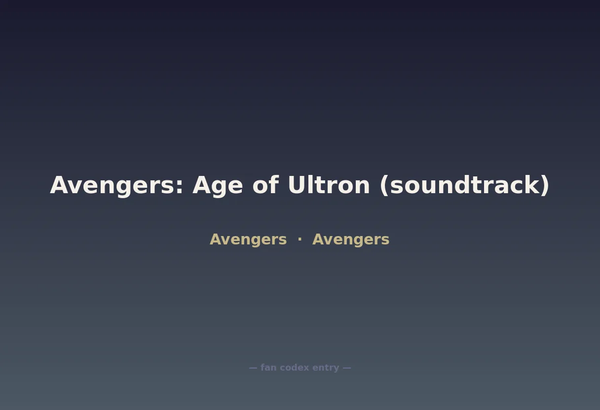 Avengers: Age of Ultron (soundtrack)