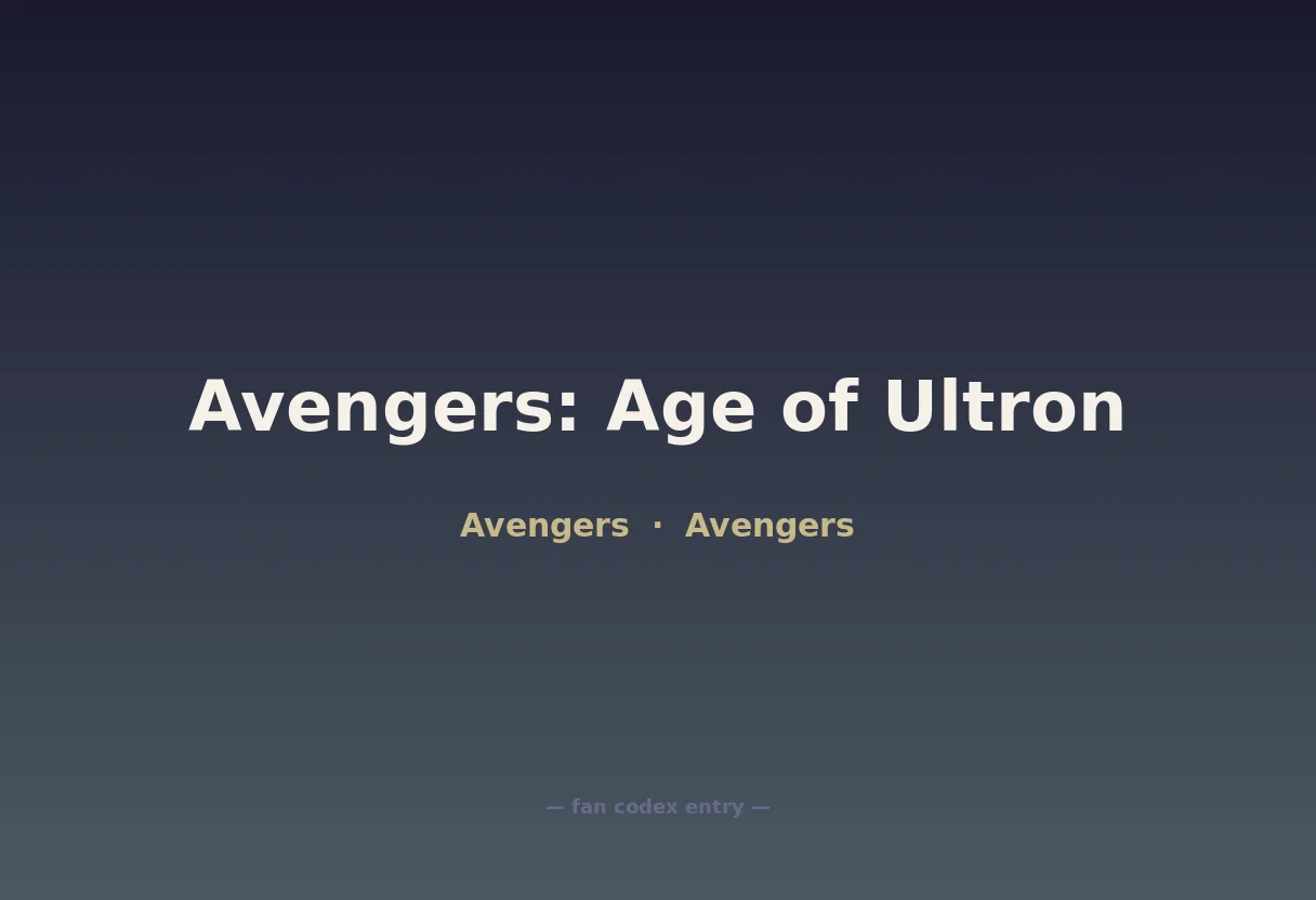 Avengers: Age of Ultron