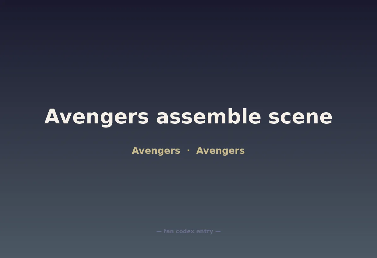 Avengers assemble scene