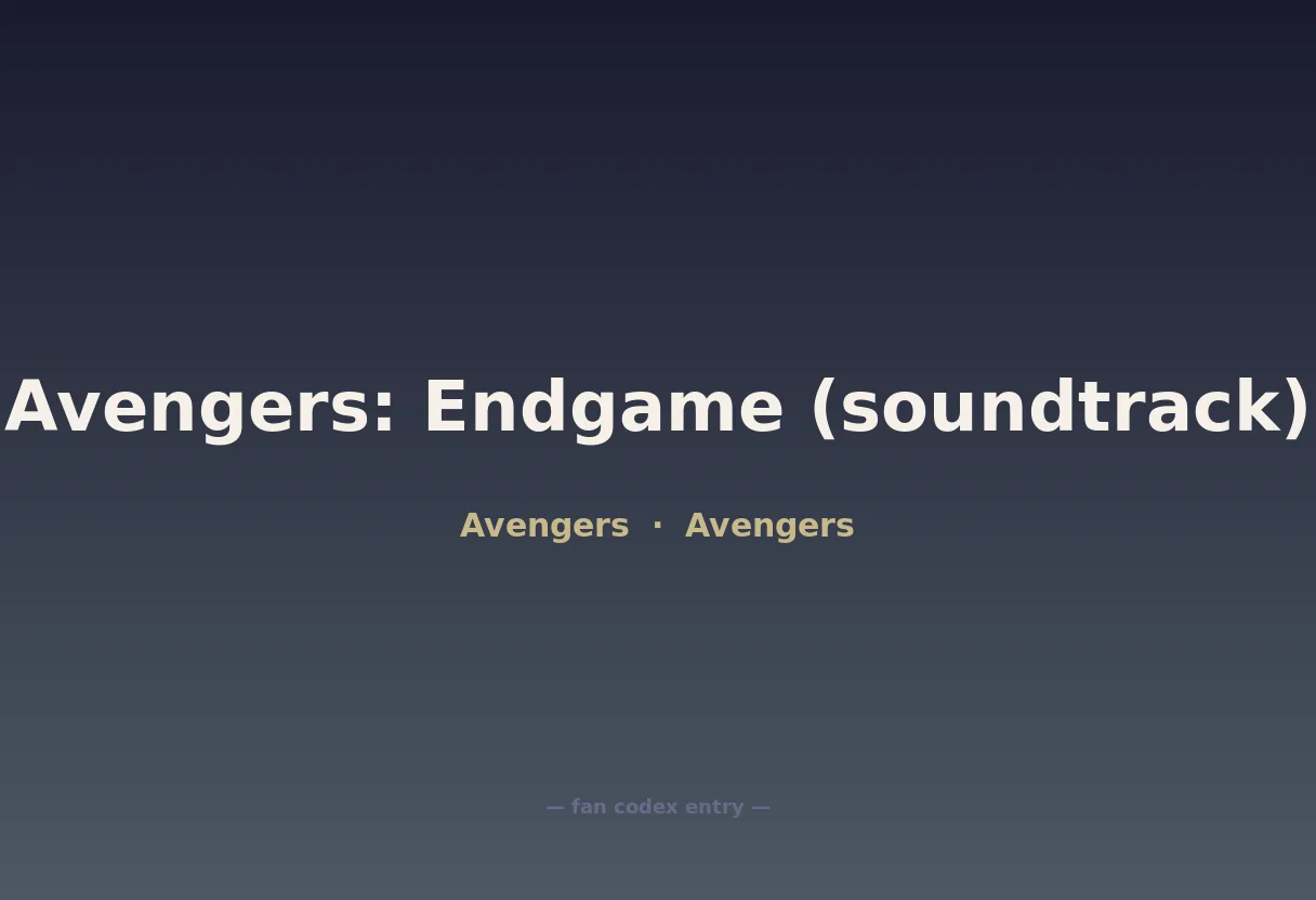 Avengers: Endgame (soundtrack)