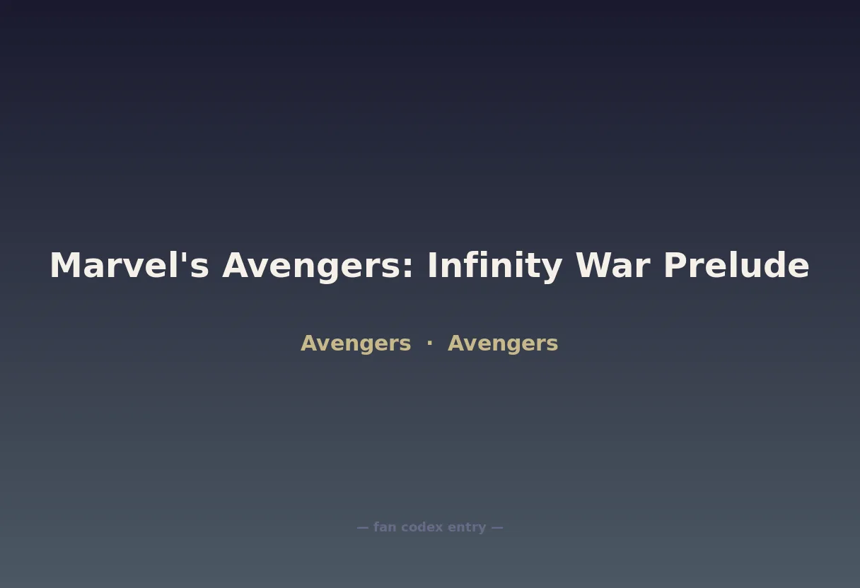 Marvel's Avengers: Infinity War Prelude