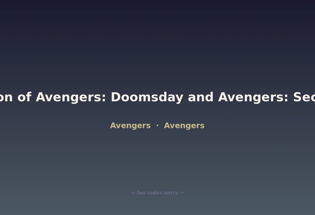 Production of Avengers: Doomsday and Avengers: Secret Wars