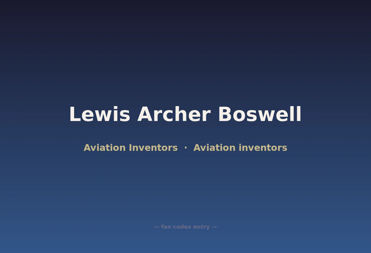 Lewis Archer Boswell