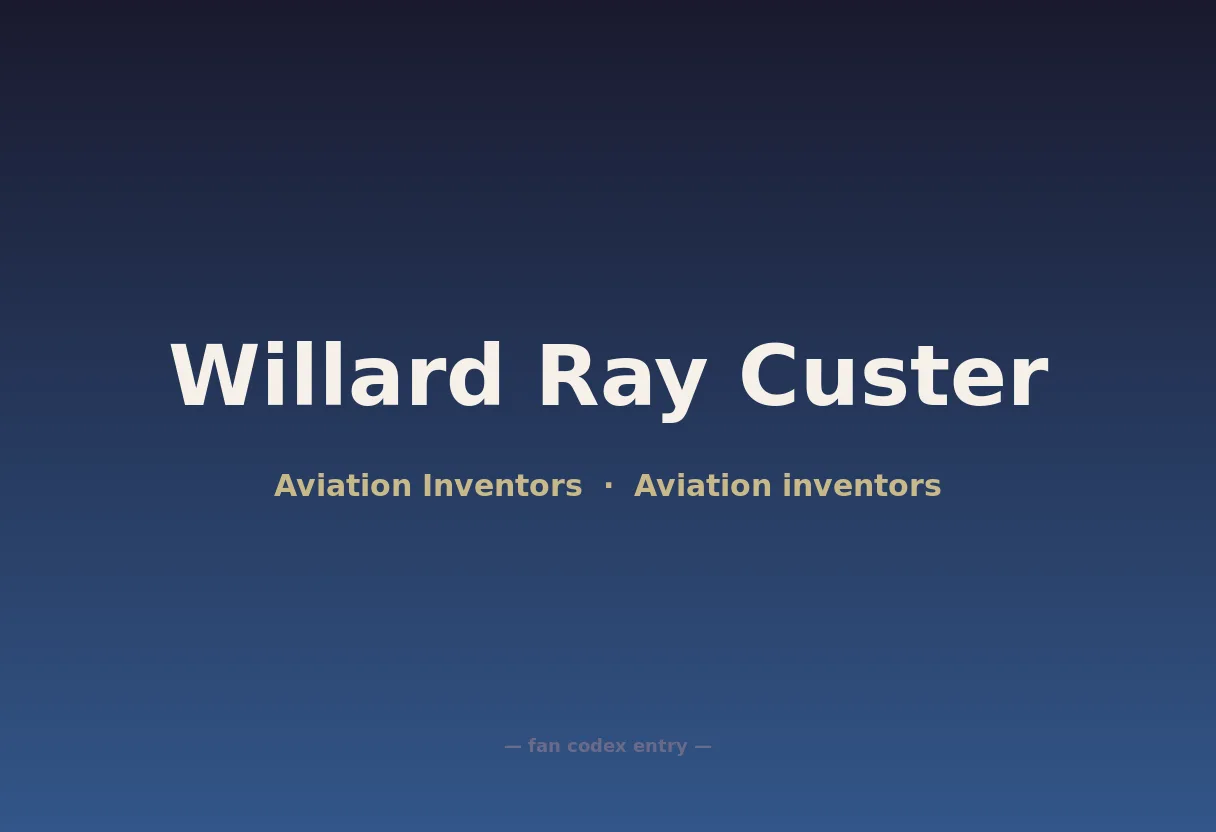 Willard Ray Custer