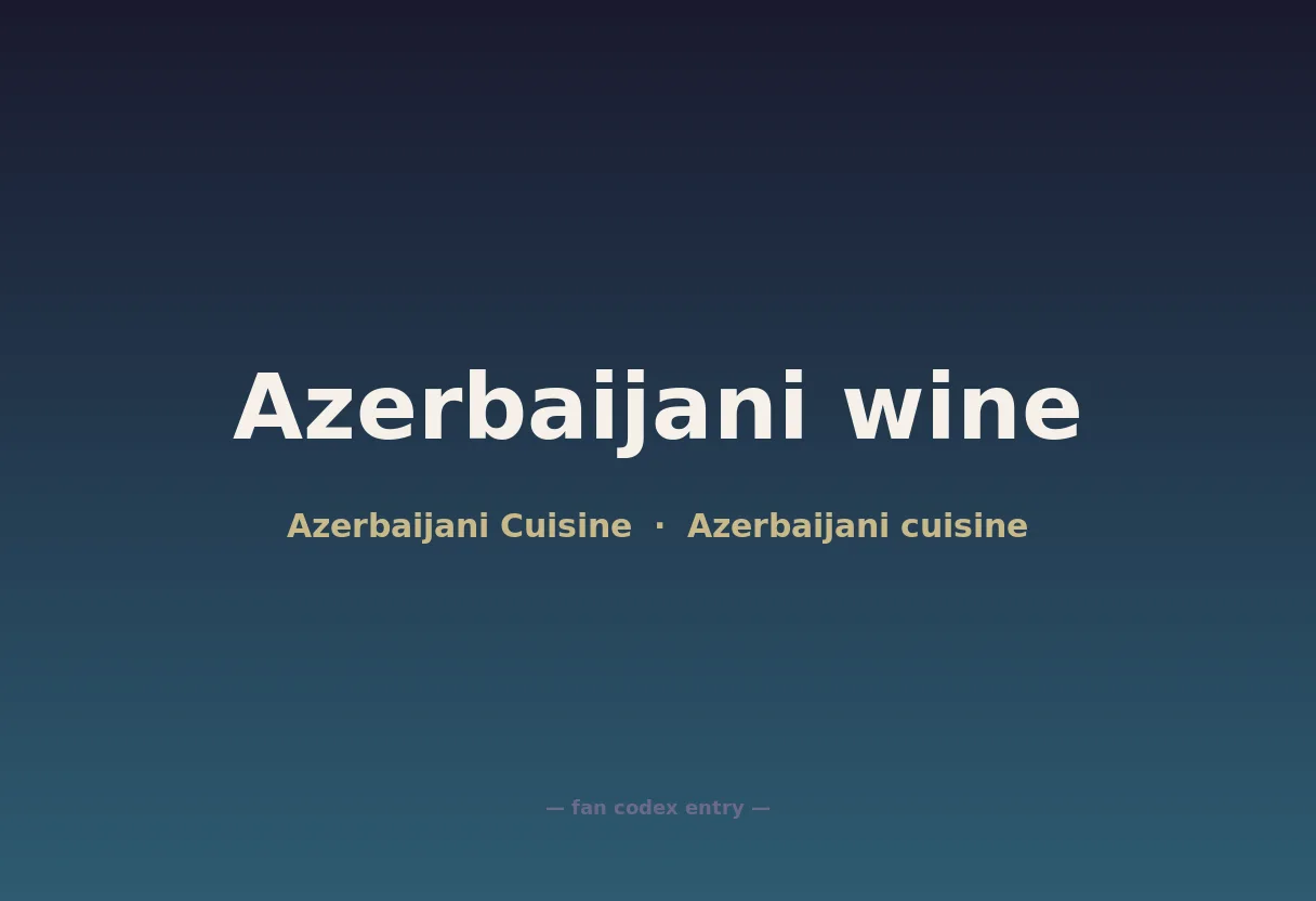 Azerbaijani wine