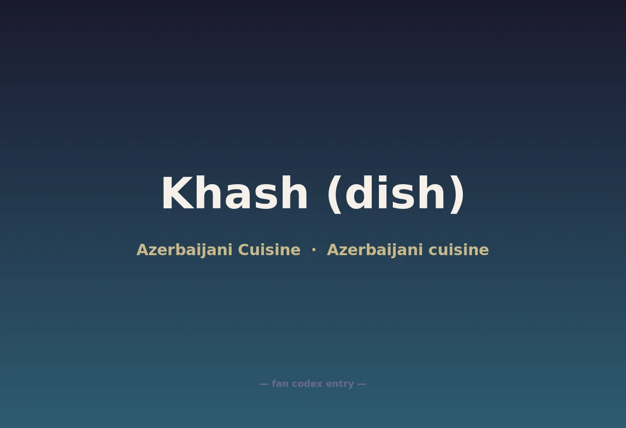 Khash (dish)
