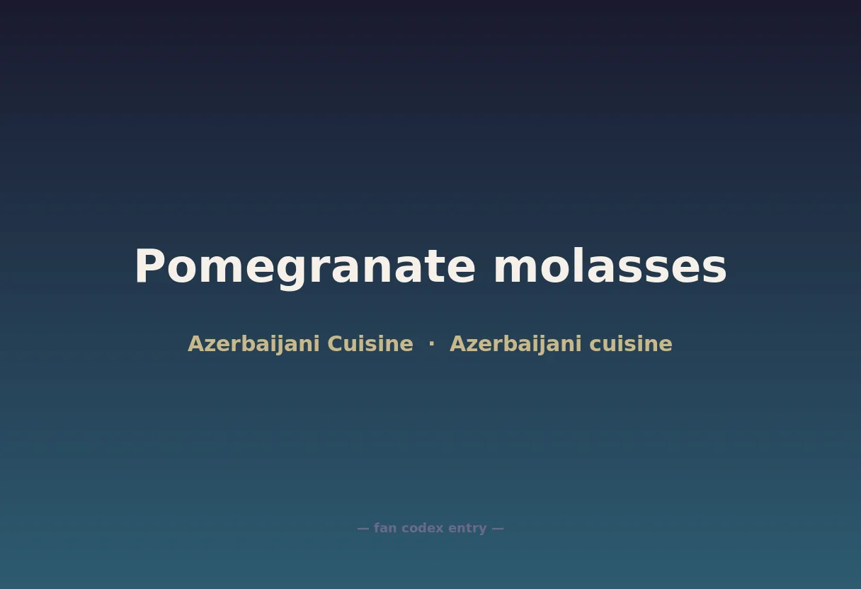 Pomegranate molasses