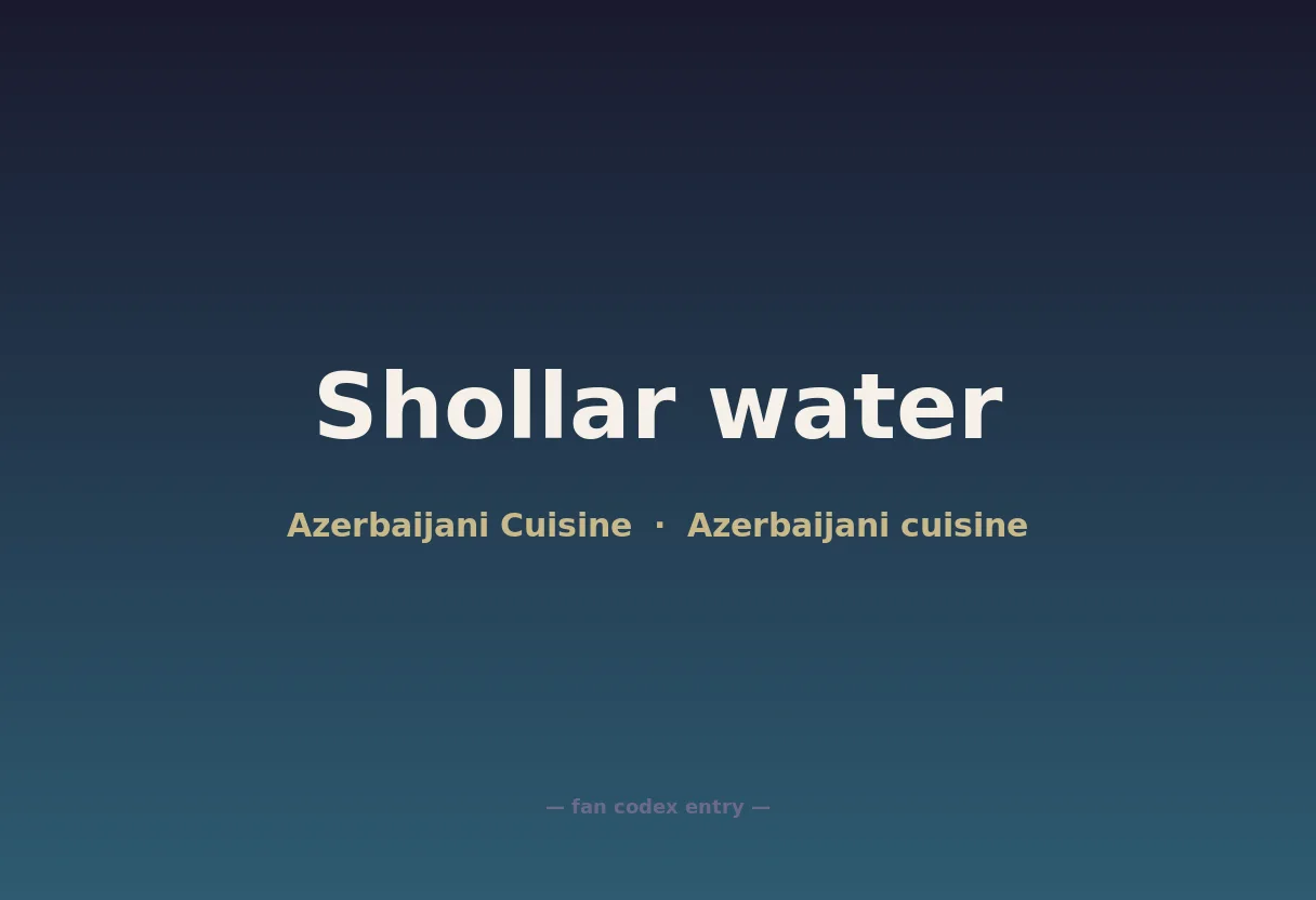 Shollar water