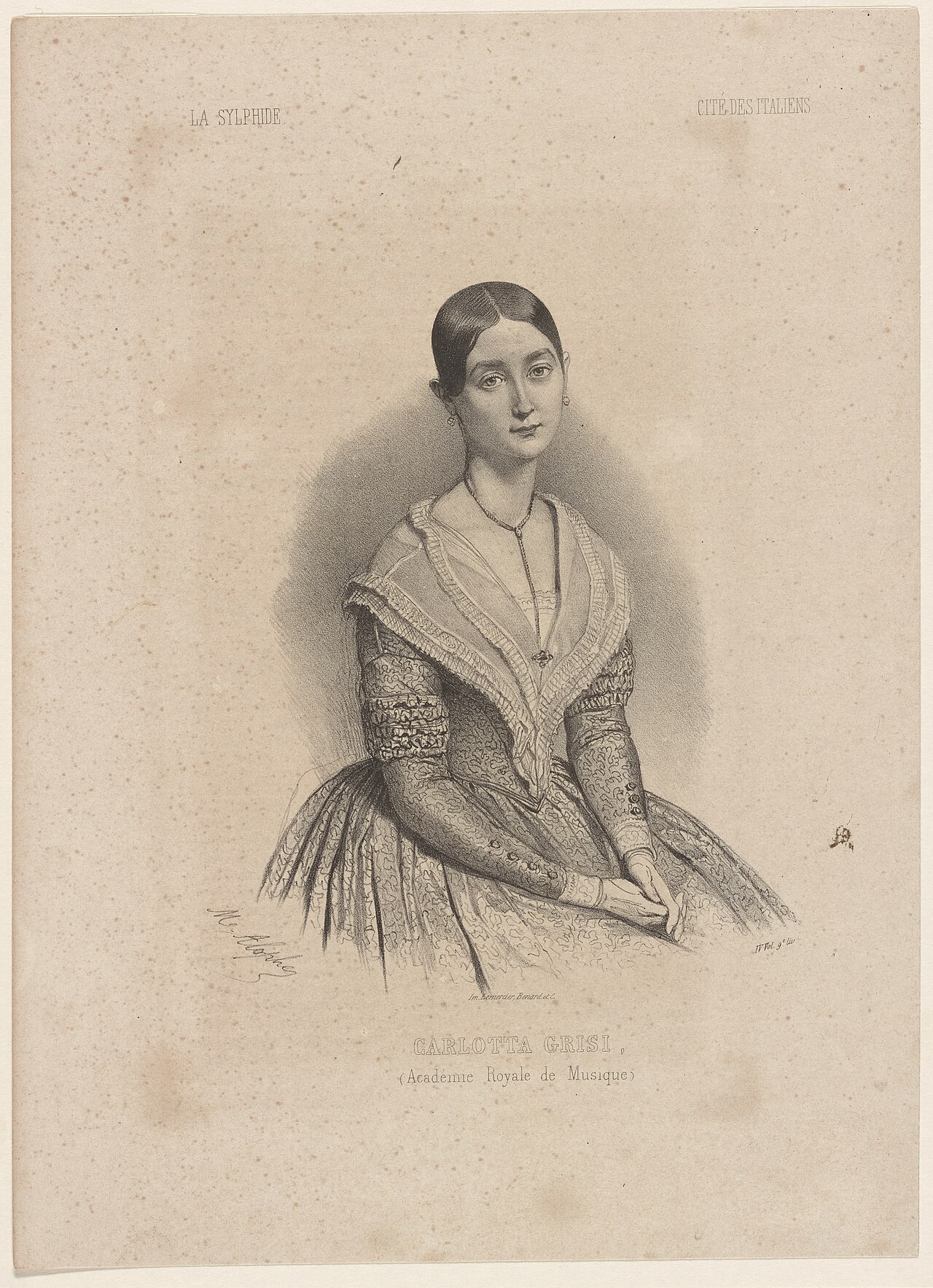 Carlotta Grisi, (Académie Royale de Musique) (NYPL b12149204-5239635)