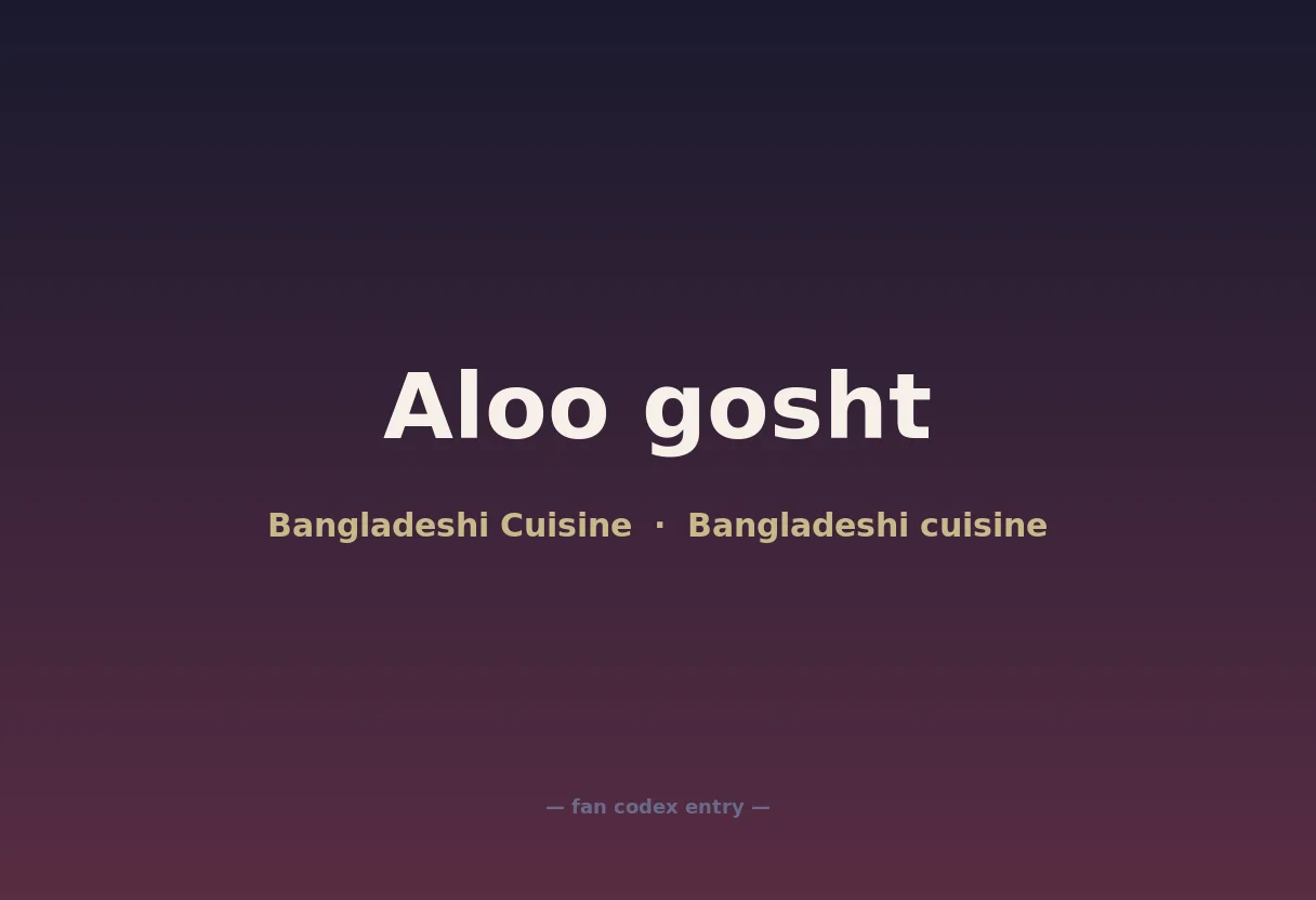 Aloo gosht