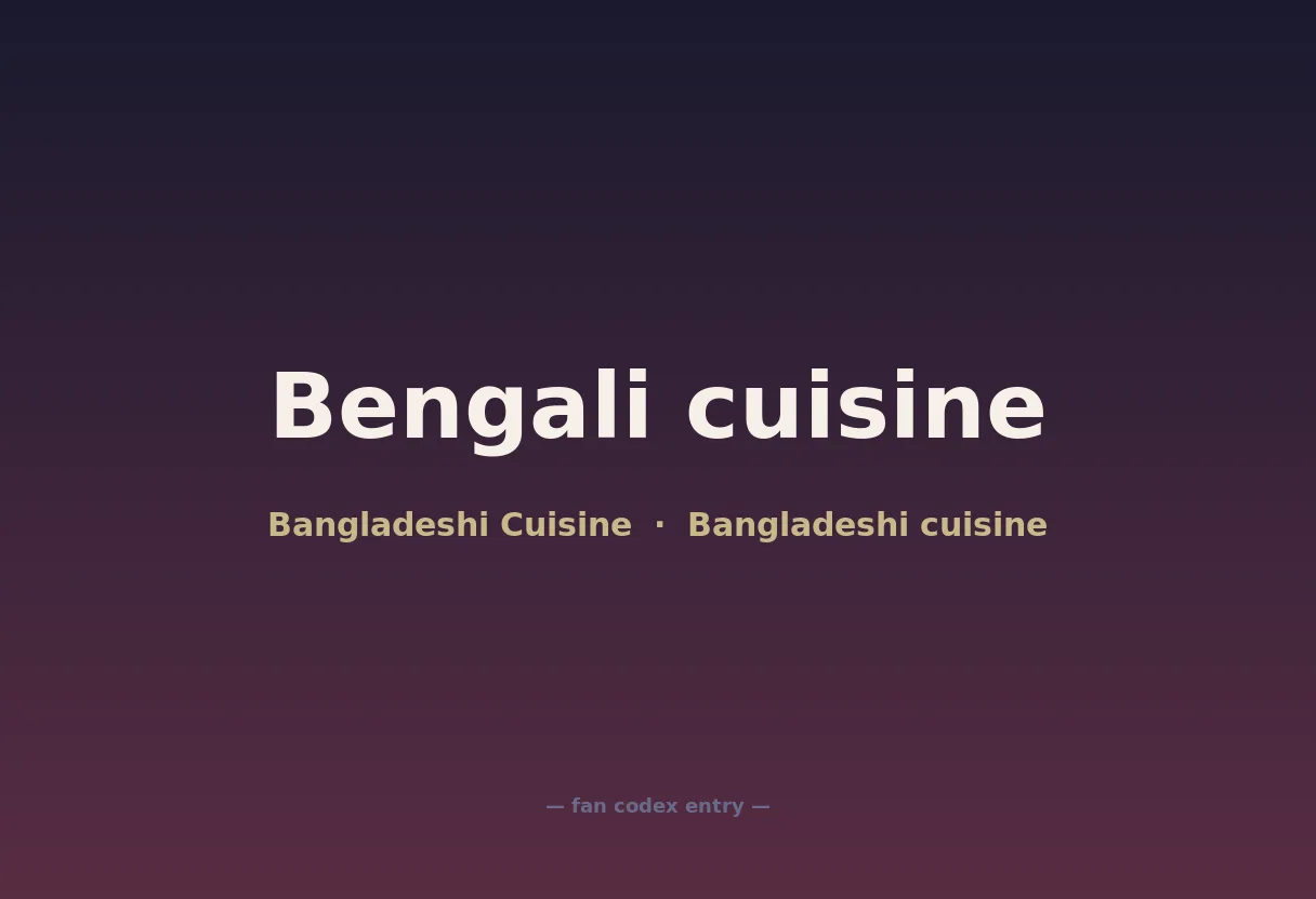 Bengali cuisine