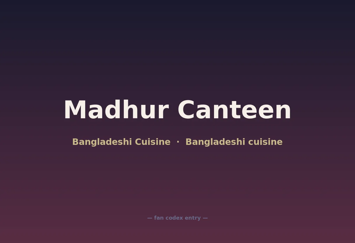 Madhur Canteen